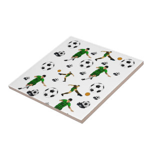 Ceramic Tile Soccer Kakelplatta