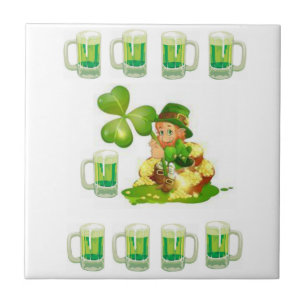 Ceramic Tile St. Patrick's Day Kakelplatta