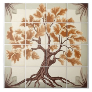 Ceramic Tile Träd Mönster Kakelplatta