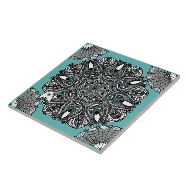 Ceramic Tile Turqoise B "The Touch Of Infinity" Kakelplatta (Sidan)