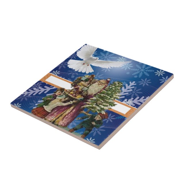 Ceramic Tile Vintage Dove Kakelplatta (Sidan)