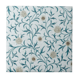 CERAMIC TILE; WILLIAM MORRIS: BLOMMÖNSTER KAKELPLATTA