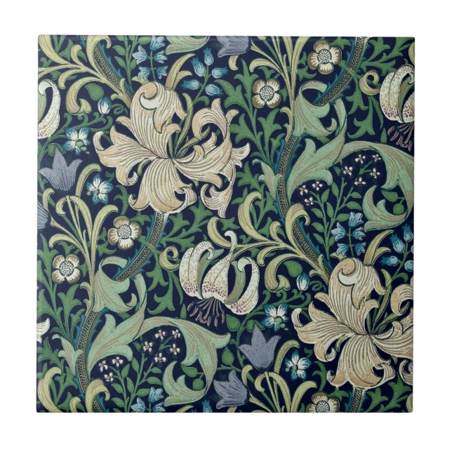 CERAMIC TILE; WILLIAM MORRIS: HONEYSUCKLE KAKELPLATTA (Framsidan)