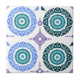 Ceramic Wall Tile – Portuguese Blue & Teal. Kakelplatta