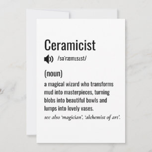 Ceramicist-Ceramicist, födelsedag Julkort