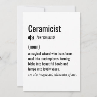 Ceramicist-Ceramicist, födelsedag Julkort