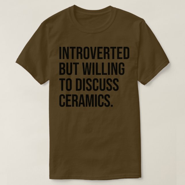 Ceramics Funny Inverterad pottery Sets T Shirt (Design framsida)