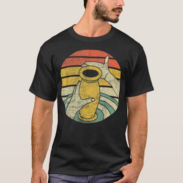 Ceramics T Retro Vintage Pottery Wheel Gift Shirt (Framsida)