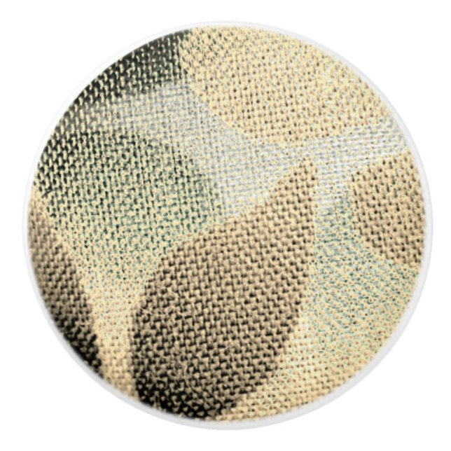 Ceramisk Dragning av löv Mönster Knopp (Framsidan)