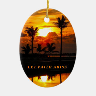 Ceramisk jul Ornament Let Faith Arise