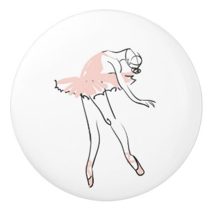 Ceramisk kabinett Knob-Ballerina Knopp