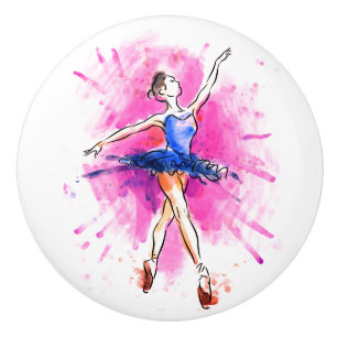 Ceramisk kabinett Knob-Ballerina Knopp