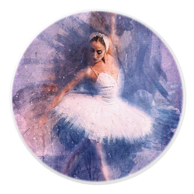 Ceramisk kabinett Knob-Ballerina Knopp (Framsidan)