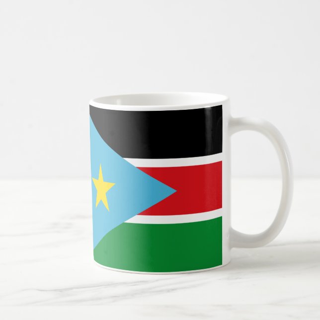 Ceramisk kaffe i Sydsudan Flagga Mugg (Höger)