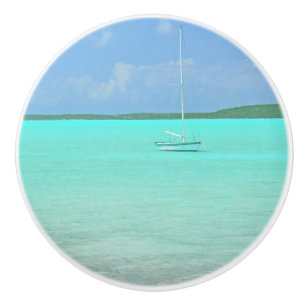 CERAMISK KNOB/ANPASSNINGSBAR/LONE SEGELBÅT/BLUE GR KNOPP