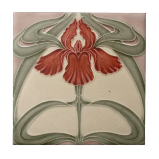 Ceramisk plattor - Orange för Blommigten Iris Art Kakelplatta