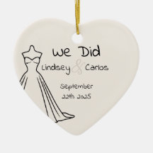 Ceramisk prydnadsföremål bröllop namn, första julm