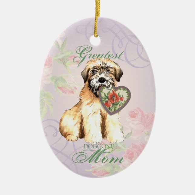 Ceramisk prydnadsföremål från Heart Mamma Julgransprydnad Keramik (Framsidan)