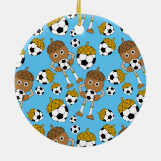 Ceramisk prydnadsföremål från Nöt Mönster Julgransprydnad Keramik