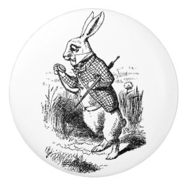 Ceramisk pull - Alice i Wonderland Theme, kanin Knopp