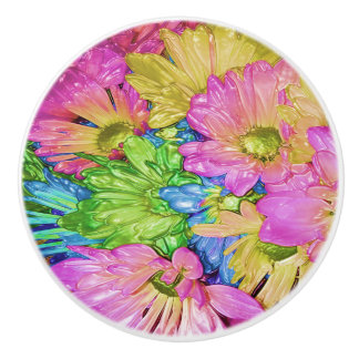 Ceramisk pull - Gult Rosa Grönt Blue Guld Daisys Knopp