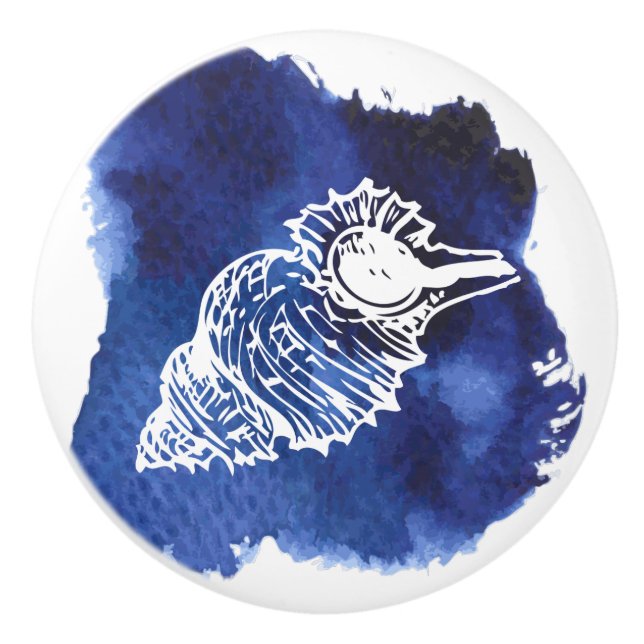 Ceramisk pull, kustlevande design, SeaShell Knopp (Framsidan)