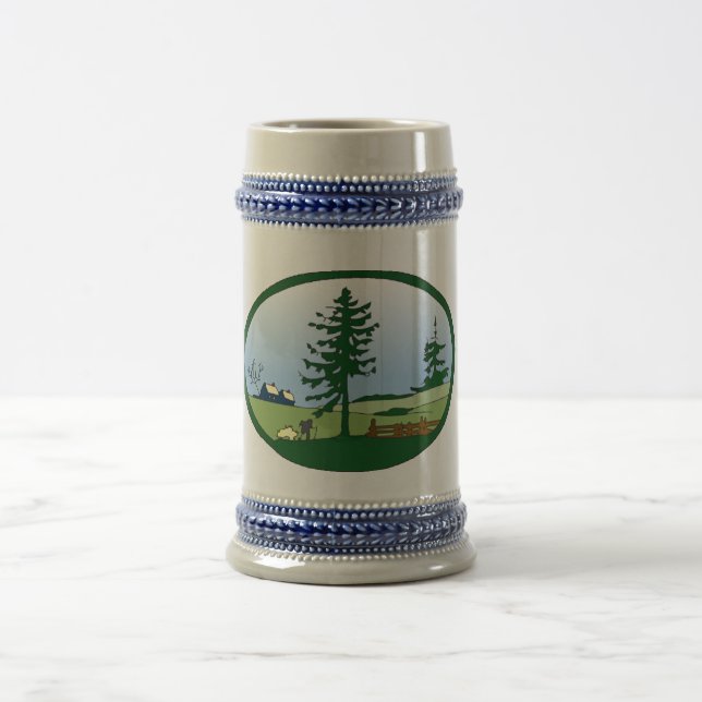 Ceramisk stein på landsbygden sejdel (Center)
