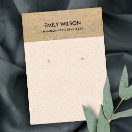  CERAMISK TERRACOTTA STRUKTUR EARRING VISNING VISITKORT