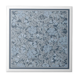 CERAMISK TIL:WILLIAM MORRIS : BLUE JASMINE KAKELPLATTA