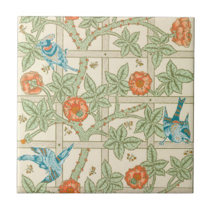 CERAMISK TIL: WILLIAM MORRIS: TRELLIS KAKELPLATTA