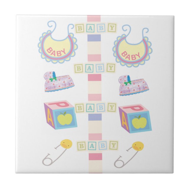 Ceramisk Tile Baby Kakelplatta (Framsidan)