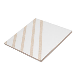 Ceramisk Tile Rand Beige & White Rand Kakelplatta