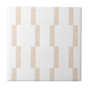 Ceramisk Tile Rand Beige & White Rand Kakelplatta