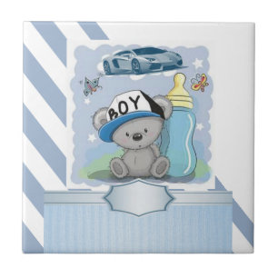 Ceramisk Tile Rand Blue & White Rand Boy Kakelplatta