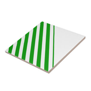 Ceramisk Tile Rand Grönt & White Rand Kakelplatta