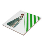 Ceramisk Tile Rand Grönt & White Rand Vintage Kakelplatta<br><div class="desc">Ceramic Tile Något för alla erbjuder anpassade plattor för personlig som är särskilt designade för att förbättra skönheten i ditt hem. Den här unika designade plattan garanterar en vacker avsluta till alla dina dekorplattor. Medan du redan är här kanske du vill se andra relaterade badrumsartiklar som duschgardiner, tvålskåp, badkar, badkar,...</div>