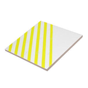 Ceramisk Tile Rand Gult & White Rand Kakelplatta