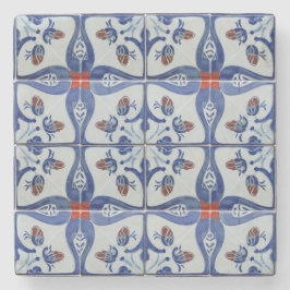 Ceramisk Tile Stil Mönster Stenunderlägg