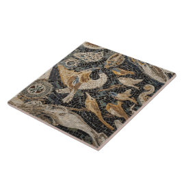 Ceramiska plattan över romersk mosaic Stil Kakelplatta