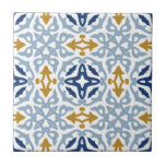 Ceramiskt plattstål för blå dekorativ Vintage Kakelplatta<br><div class="desc">Kan anpassas helt efter dina behov i kostym. © Gorjo Designs. Gade åt dig via Zazzle-plattformen. // Behöver du hjälp med att anpassa din design? Har andra idéer? Kontakta mig gärna (Zoe) direkt.</div>