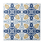 Ceramiskt plattstål för blå dekorativ Vintage Kakelplatta<br><div class="desc">Kan anpassas helt efter dina behov i kostym. © Gorjo Designs. Gade åt dig via Zazzle-plattformen. // Behöver du hjälp med att anpassa din design? Har andra idéer? Kontakta mig gärna (Zoe) direkt.</div>