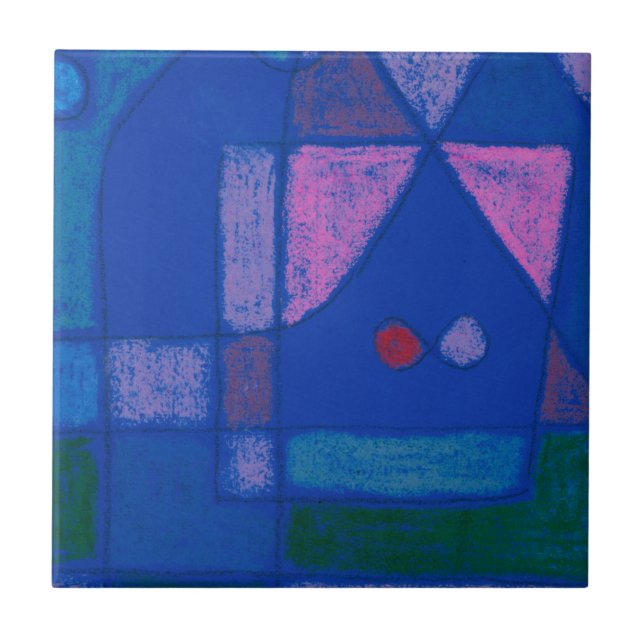 CERAMISTISK TID: PAUL KLEE: ETT LITET RUM PÅ VENTI KAKELPLATTA (Framsidan)