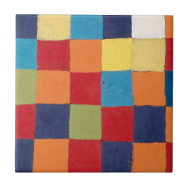 CERAMISTISK TID: PAUL KLEE: FÄRG CHART KAKELPLATTA