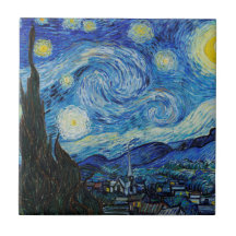 CERAMISTISK TID: "STARRY NIGHT" VINCENT VAN GOGH A