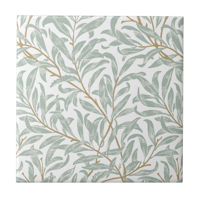 CERAMISTISK TID: WILLIAM MORRIS: WILLOW KAKELPLATTA (Framsidan)