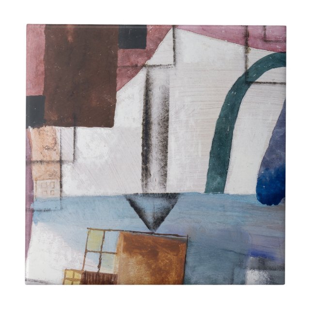 CERAMISTISK TIL: KANDINSKY : WHITE PÅSK : 1924 KAKELPLATTA (Framsidan)