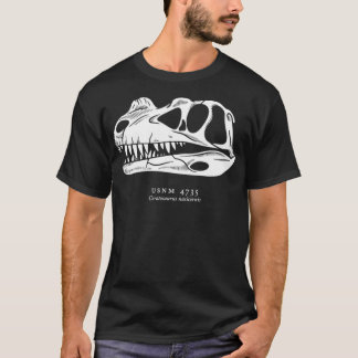 Ceratosaurus fossil skallvit version t shirt