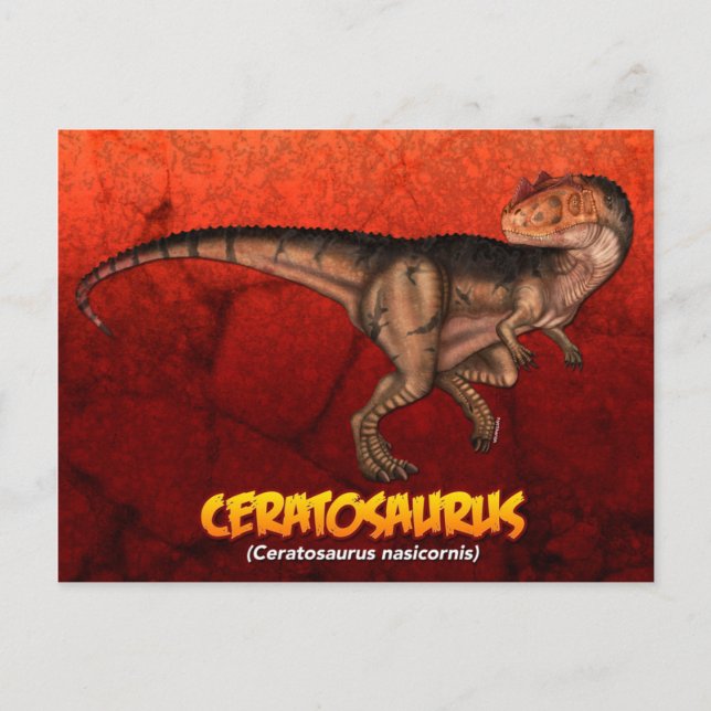 Ceratosaurus Vykort (Framsida)