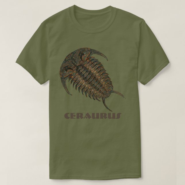 Ceraurus Fossil Trilobite T Shirt (Design framsida)