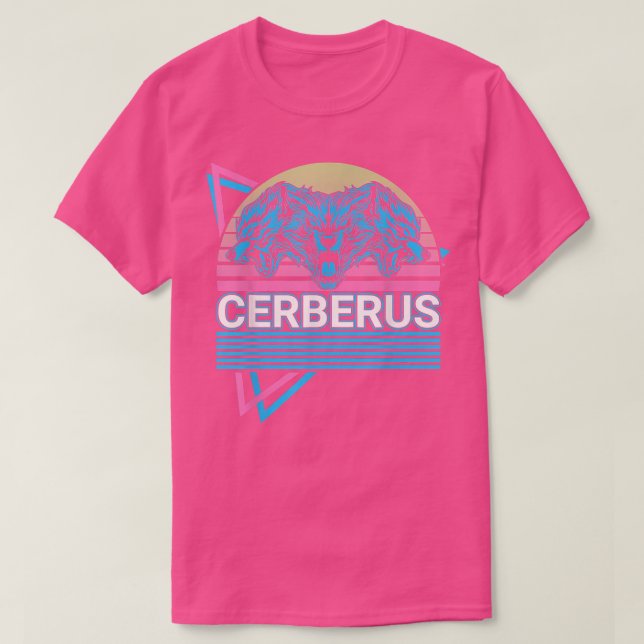 Cerberus Ancient Grekisk mythology Retro T Shirt (Design framsida)